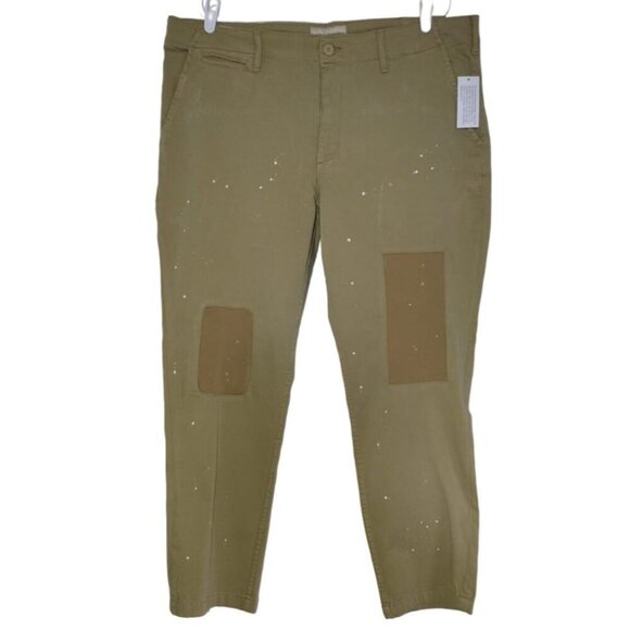 SUN STONE, Stretch cotton, spandex pants, beige color, for women, size 40, NWT - Picture 1 of 10